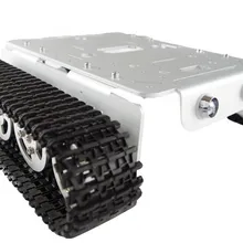 T200 Серебристая версия Алюминий alloysmart бак шасси автомобиля/все-металлическая гусеничная цепь с рука робота интерфейс со скоростью detectionencoder