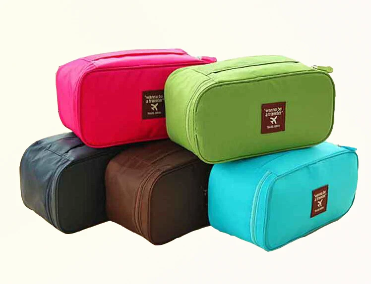

Waterproof Women Girl Lady Portable Travel Bra Underwear Lingerie Organizer Bag Cosmetic Makeup Toiletry Wash case Bags