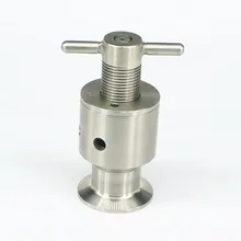 1," Tri Clamp 0,5-5 бар регулируемый предохранительный клапан санитарный SUS304