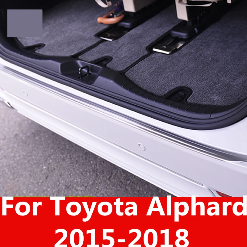 For Toyota Alphard 2015-2018 stainless steel Exterior Interior Rear Trunk Bumper Scuff Plate Door Sill Auto Accessories | Автомобили и