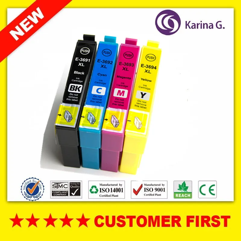 Совместимый для 36XL T3691 T3692 T3693 T3694 картридж с чернилами Epson Expression Home XP 235A 332A