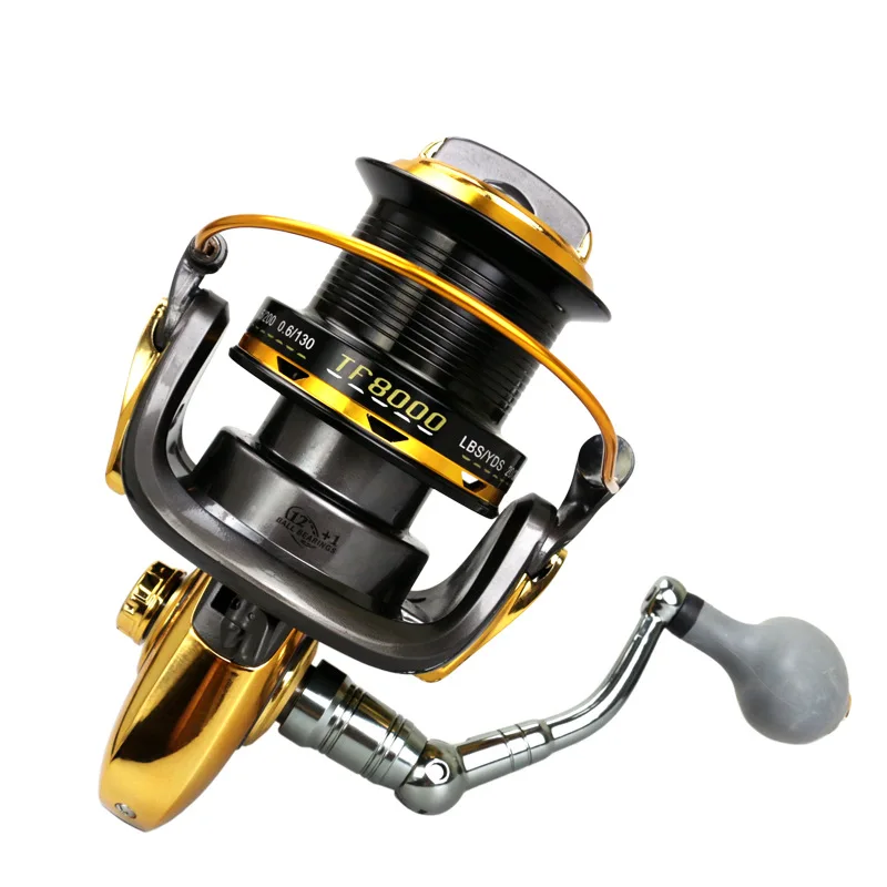 

YUMOSHI TF8000 9000 10000 11000 13BB Fishing Reel Bait Casting Reel Right Left Hand Saltwater lure Big fish trolling Reels