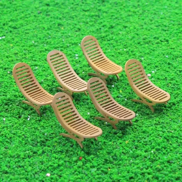 Zy24032 6pcs Model Railway Layout 1 32 Sun Loungers Beach Chairs Zy24032 6pcs Model Railway Layout 1 32 Sun Loungers Beach Chairs Settee G Scale