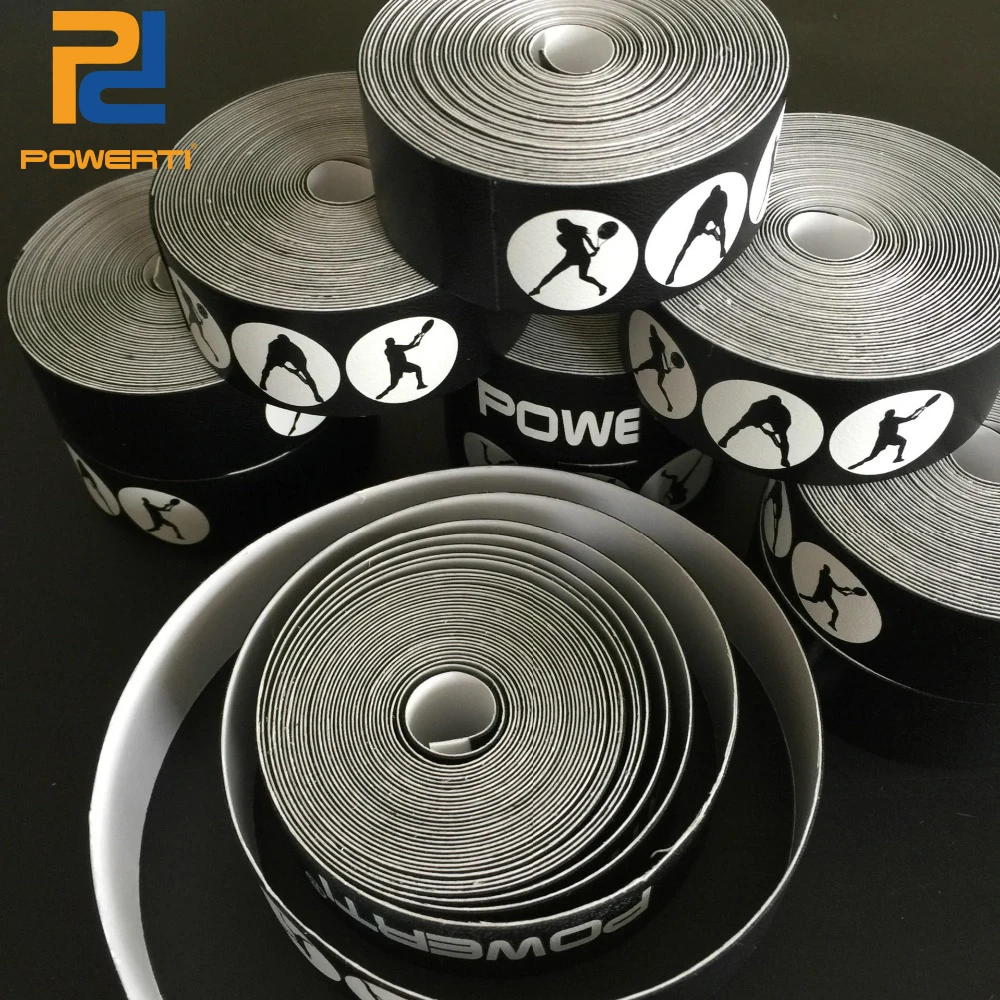 

POWERTI 5pcs Overgrip 5000mm Tennis Racket Frame Protect Stickers Racquet Grip Tape to Reduce the Impact and Friction Sticker