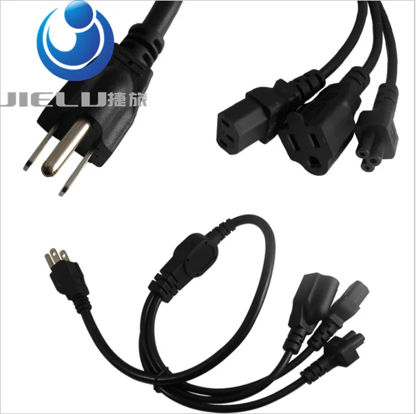 5PCS US Japan Canada Brazil Power Extension Cable Cord US
