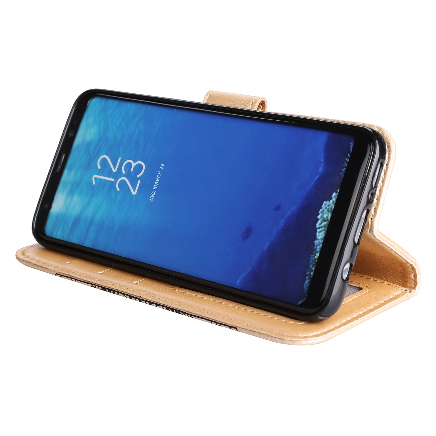 Флип чехол для Samsung Galaxy S8 S 8 цветочный телефона кожаный G950F SM G950FD G950D G950N мобильный