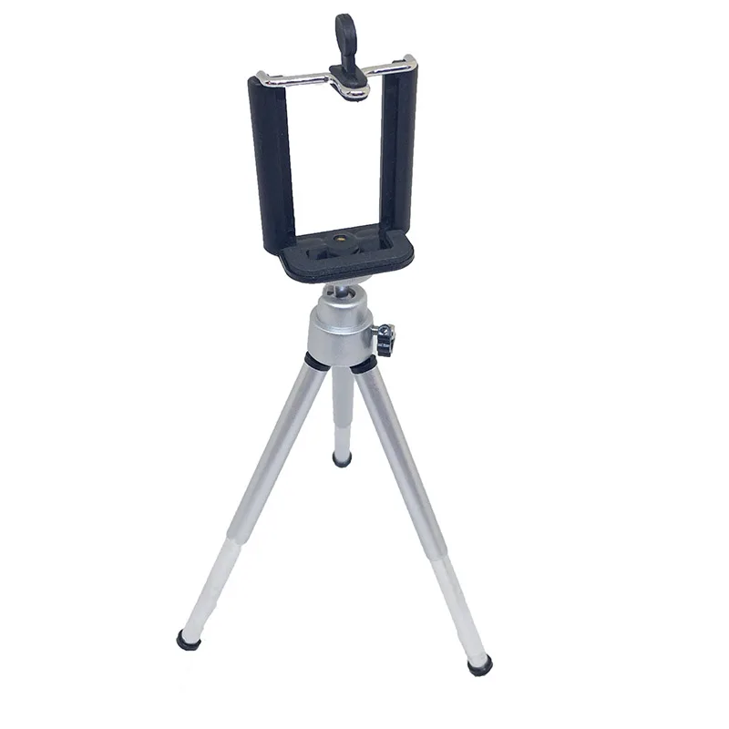 silver tripo phone holder