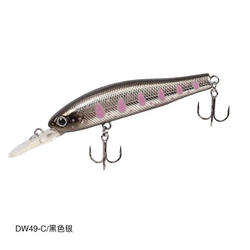 TSURINOYA гольян приманка DW49 65 мм 5,5 г глубина погружения 1 м 3D имитация глаз гольян кренкбейт жесткий магнит для приманки центробежный - Цвет: DW49-C