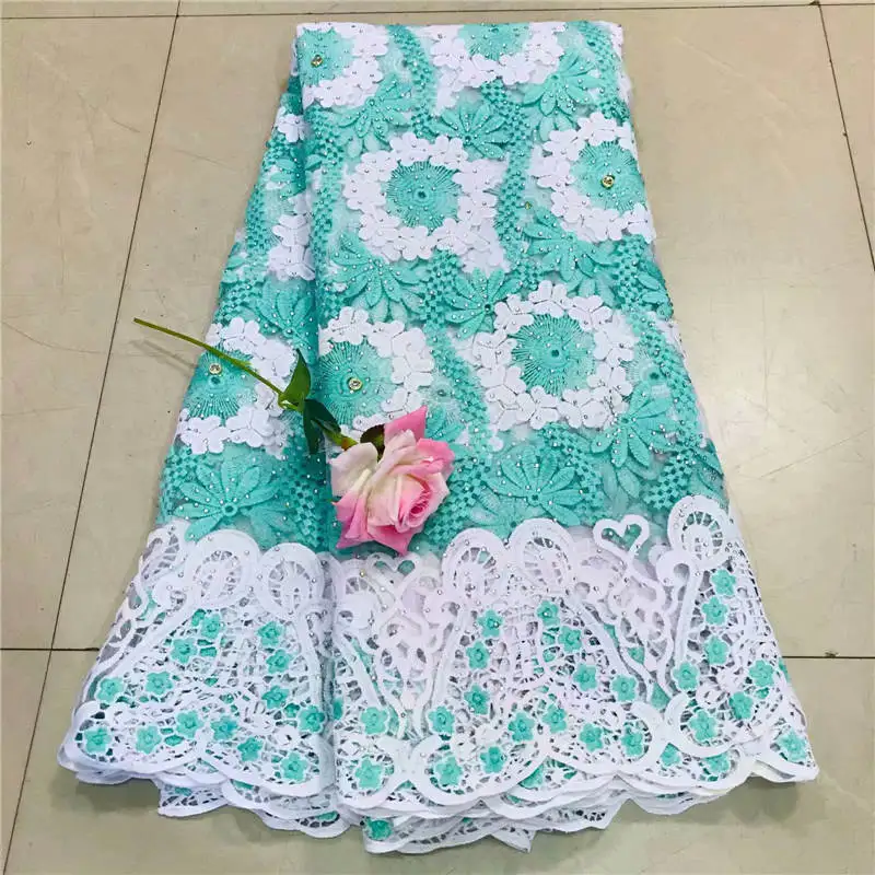 

ZQJ!African Lace Fabric 2018 High Quality Lace 3D Flower Lace Fabric Beautiful Applique Stones Lace For Nigerian Wedding! P50608