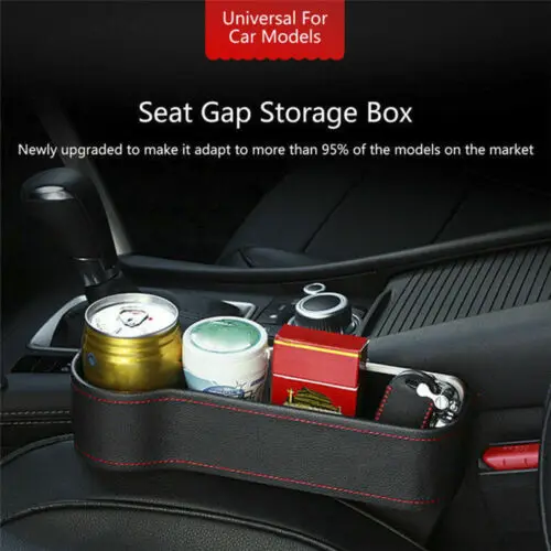 

Car Seat Gap Slit Box Cup Mobile Phone Holder Multi-functional Auto Pocket Catcher Organizer Storage Box Phone Bottle Holder