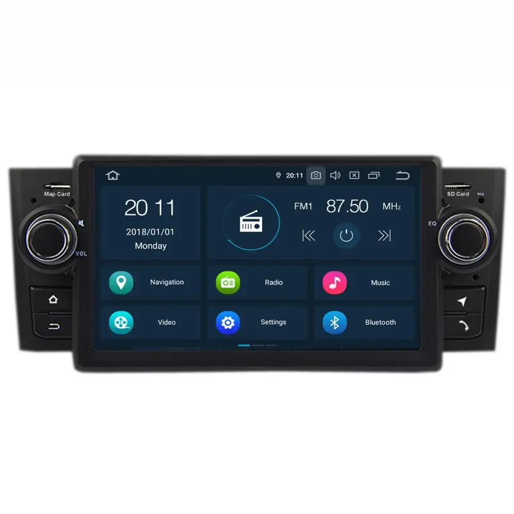 Clearance COIKA PX6 Android 9.0 System Car Auto Stereo For Fiat Linea Grande Punto 2007-2013 4+64GB Recorder Radio GPS Navi WIFI BT Music 2