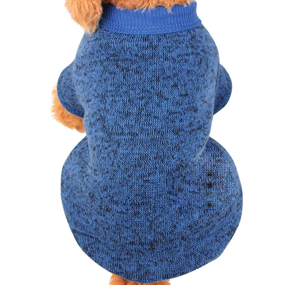 Горячий 1 шт. Домашний питомец собака щенок флисовый свитер одежда теплая собака щенок классический флисовый свитер Одежда для кошек собак - Цвет: Sky Blue