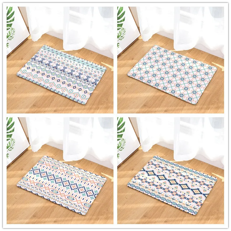 New Arrival Geometric Element Print Dust-Proof Carpets Bathroon Mats Anti-Slip Rugs 40X60or50x80cm | Дом и сад