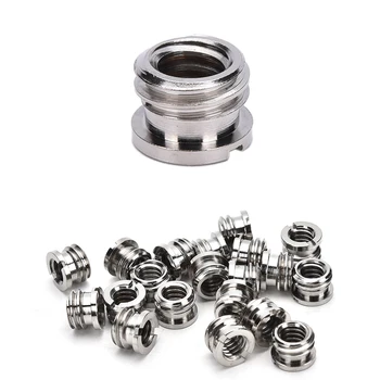 

10PCS/Pack SR10 3/8"-16 to 1/4"-20 Reducer Bushing Convert Screw Adapter