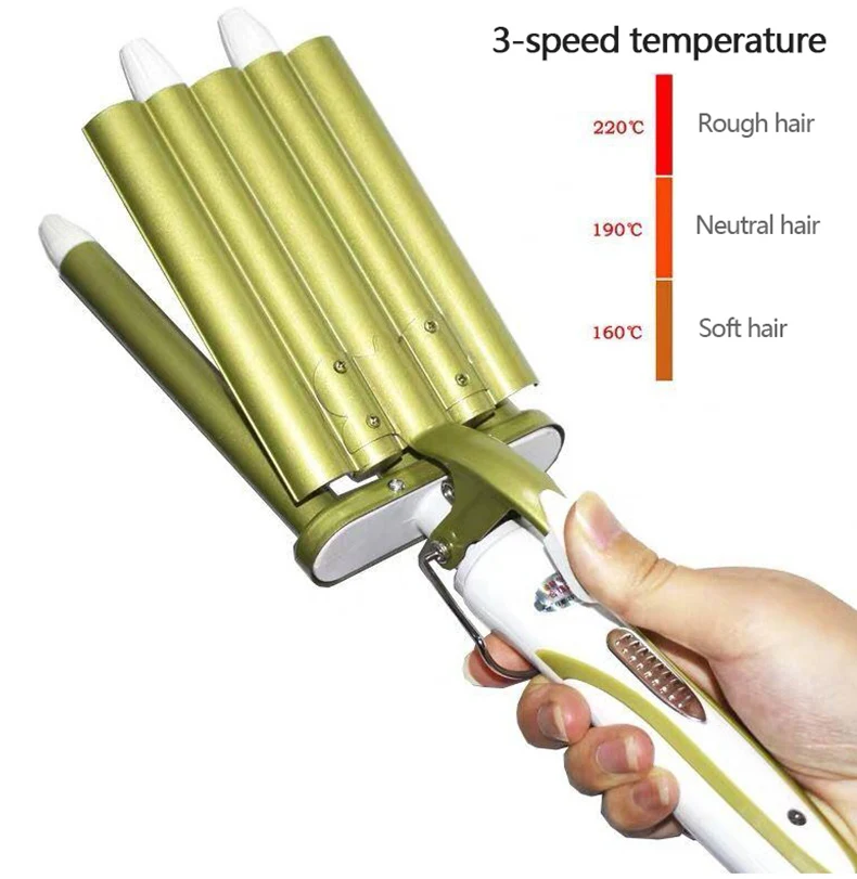 Профессиональная быстроволнистая железная Плойка для волос, 5 бочек, щипцы для завивки, палочка, керамическая Тройная бочка, яичная палочка, вьющиеся волосы, инструмент для завивки