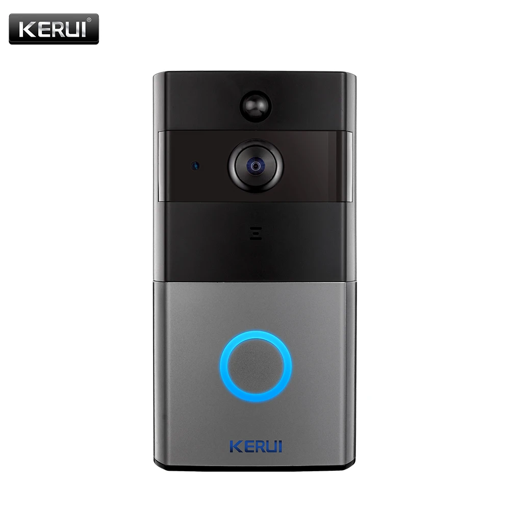 Kit1 KERUI Tuya Smart Life беспроводной WiFi видеодомофон дверной звонок 2MP 1080P телефонный звонок Дверной звонок Домашняя безопасность камера ночного видения - Цвет: Kit1