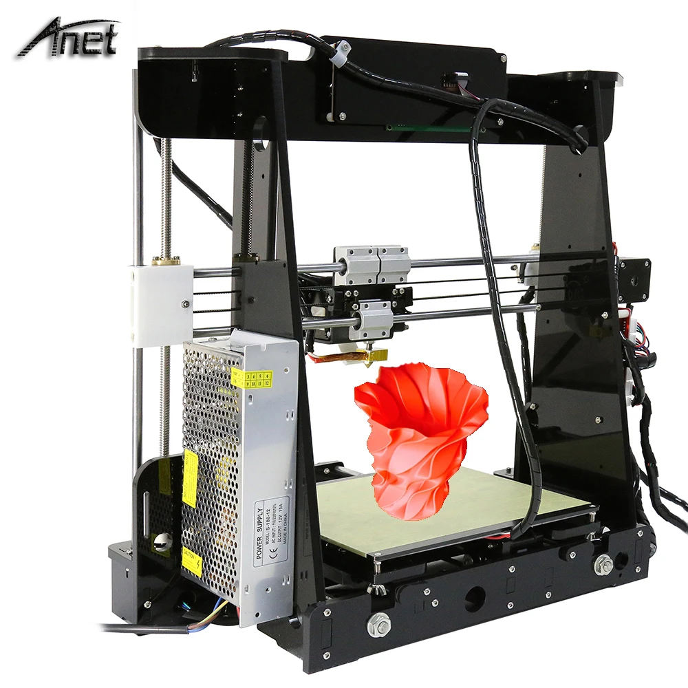  Auto Level&Normal A8 Reprap Prusa i3 DIY 220*220*240mm 3D Printer Kit with 1Rolls/10M Filament+8G SD Card Video + Tools 