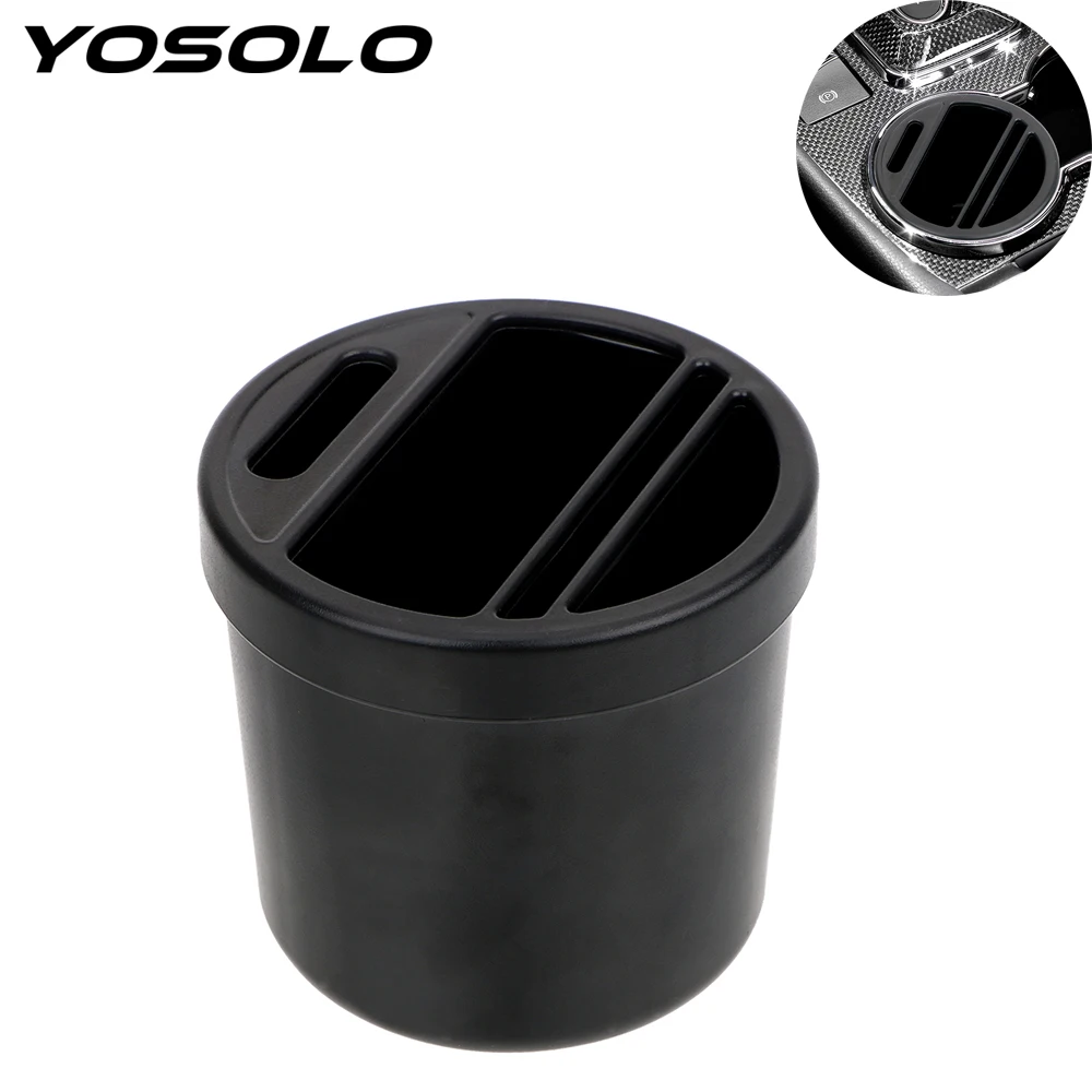 YOSOLO For KIA Toyota BMW Audi Mazda Ford Car Armrest Box Storage Box Auto Organizer Cup Cigarette Coin Card Holder Storage Box