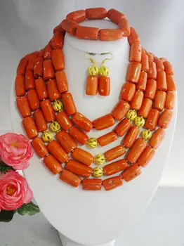 

Fashion Wedding Pink Coral Beads Jewelry Set H-2095