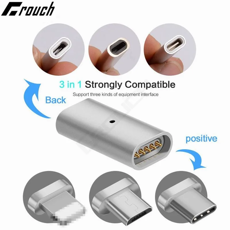 

Micro usb Magnet to Type-c /ios /Android Charging Magnetic Adapter Galaxy S8 plus 6/7/8 plus Magnetic Adapter Converter