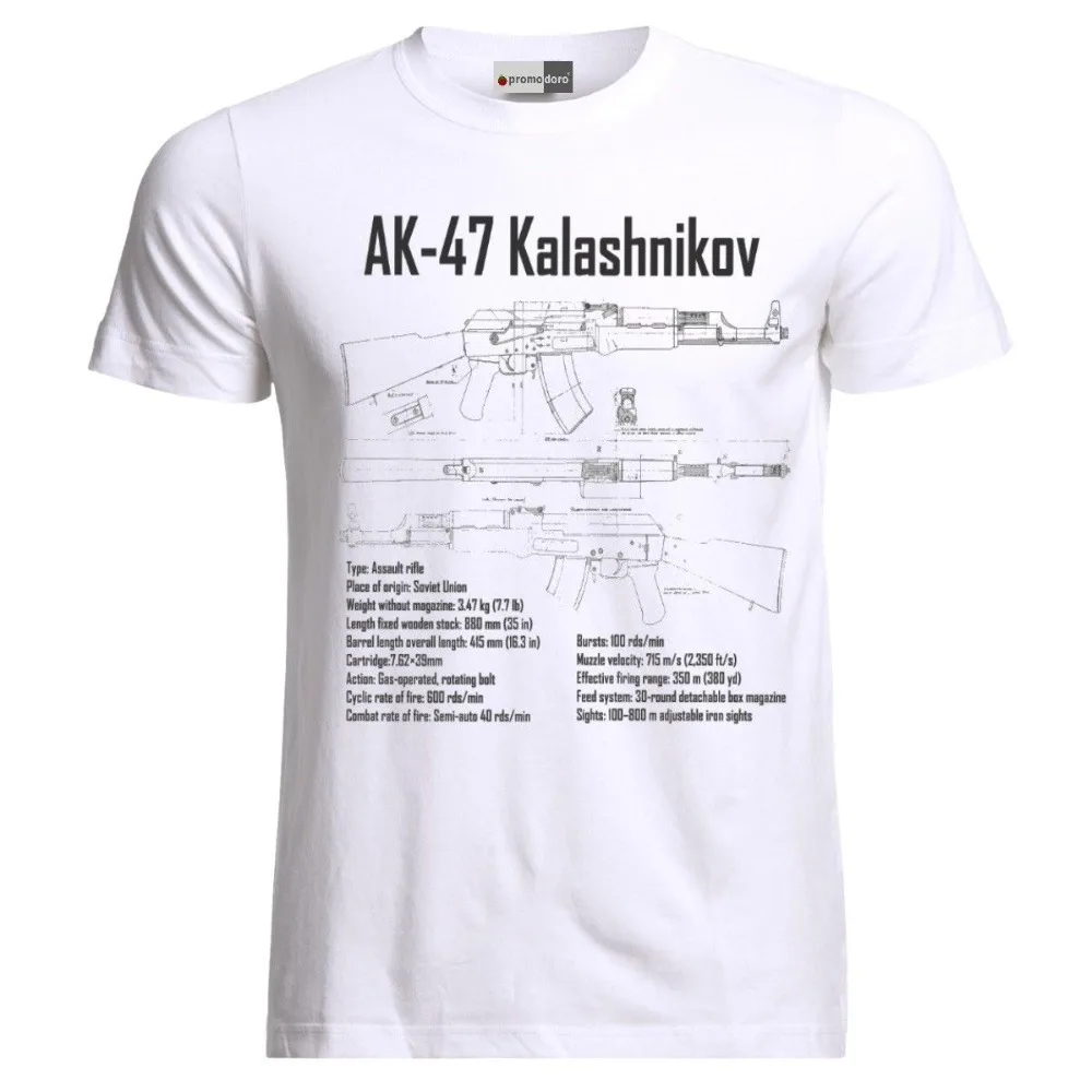 Мужская футболка 2018 новые AK 47 Калашникова план СССР Россия руссланд советский с