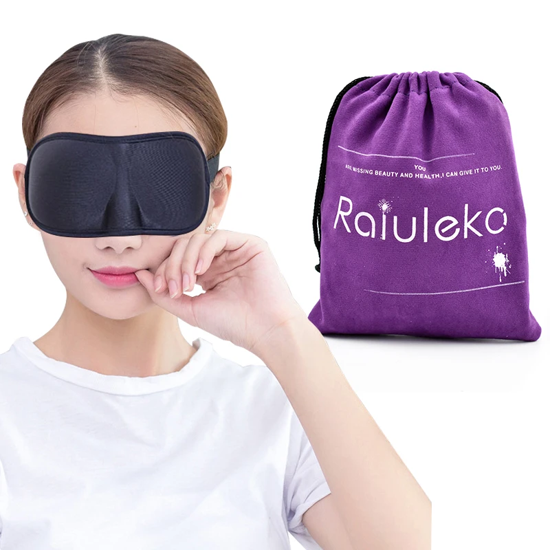 3D Memory Foam Pad Eyeshade Sleeping Cover Travel Sleep Eye Mask Blindfold Travel Office Rest