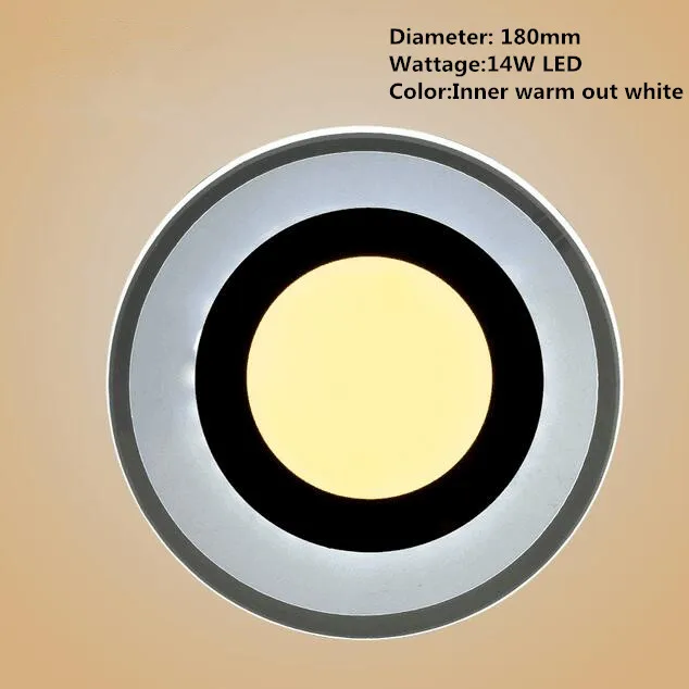 

Modern led ceiling lights for Hallway bathroom round Acryl High brightness LED lamp 110-220V 14W Dia 18cm round home decoration