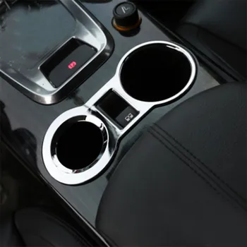 

Jameo Auto Car Styling ABS Chrome Water Cup Holder Cups Cover Interior Trim Molding Strip Sticker for Peugeot 3008 2013 - 2015