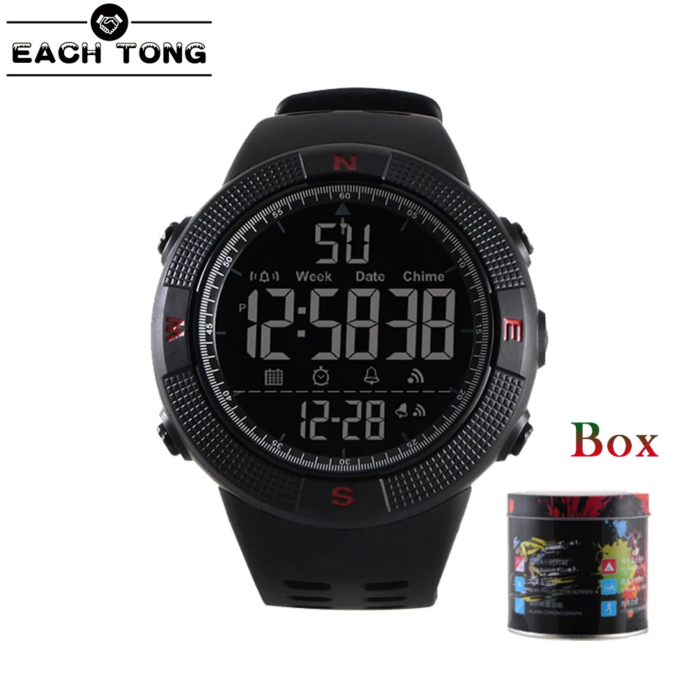 

New Men Sport Watches Big Dial Quartz Digital Watches Watch LED Military Waterproof Wrist Watch Male Gift Wristwatches