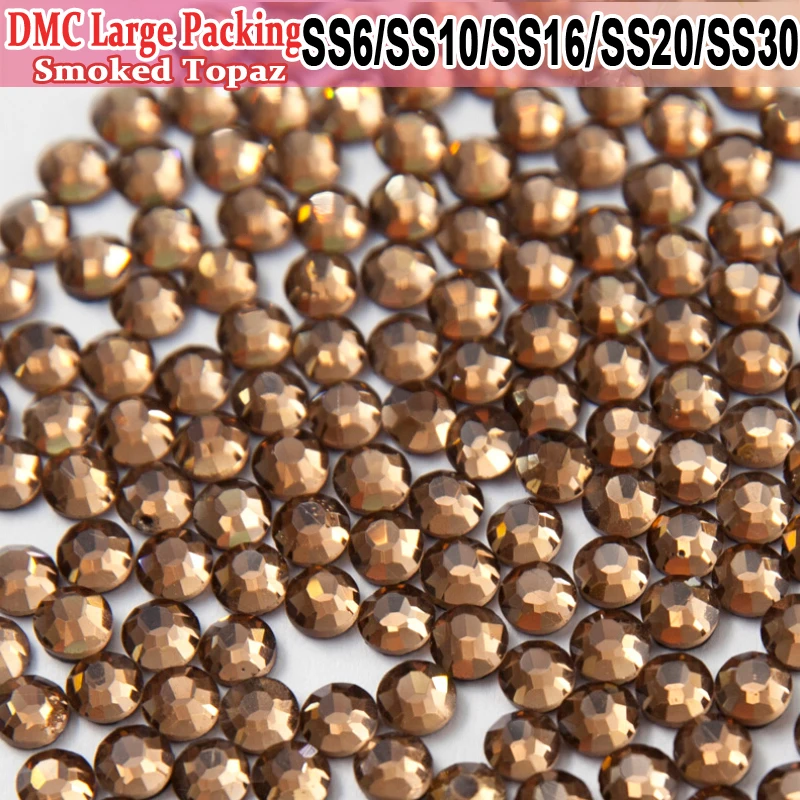 

Bulk Packing Smoked Topaz Strass All Size Hot Fix Heat Transfer Design Iron On Hotfix Rhinestones For Pretty stoning pattern