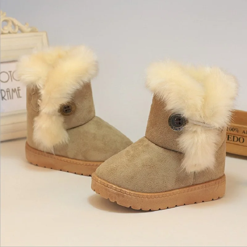 

KIds Shoes New Solid Baby Booties Baby Winter Shoes Moccasins Bebe Fille Infant Outfits Booties Kids Boots Snow S8-27