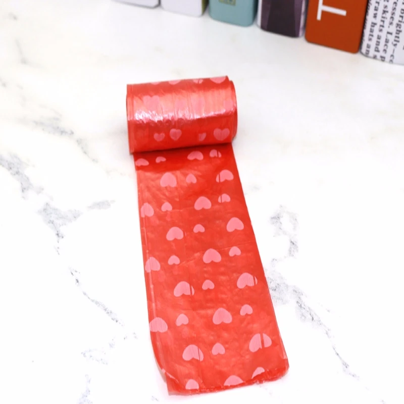 

Nice Printed Durable Plastic Pet Rubbish Bags Cat Poop Bags Disposable Convenience Home Cleaning Bags Pet Daily Refuse Bags