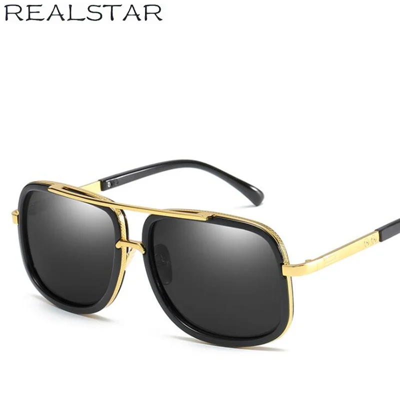 REALSTAR тенденции моды одного Маха Адам Ламберт авиации солнцезащитные очки винтажные брендовые дизайнерские солнцезащитные очки для мужчин и женщин Óculos De Sol