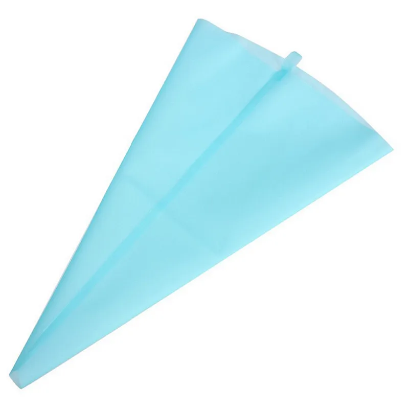 Высококачественный многоразовый силикон кремовая глазурь синяя Кондитерская сумка инструменты для украшения торта 3 размера - Цвет: L