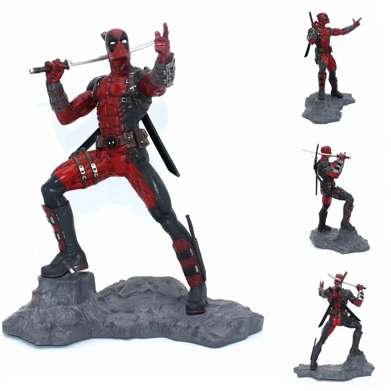 

Marvel X-Men Deadpool Figure Superhero Deadpool Statue 1/6 Scale Painted PVC Action Figure Collectible Model Toys Doll Gift 26cm