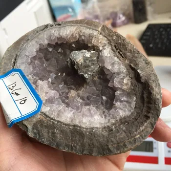 

BG10(377g) Natural stones and minerals Amethyst Agate Geode crystal cluster specimen Home Ornaments feng shui crystal figurines