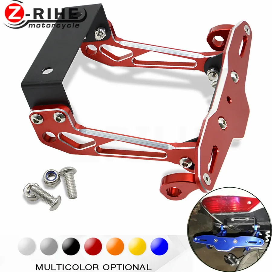 Buy Motorbike Adjustable Angle Aluminum License Number Plate Holder Bracket