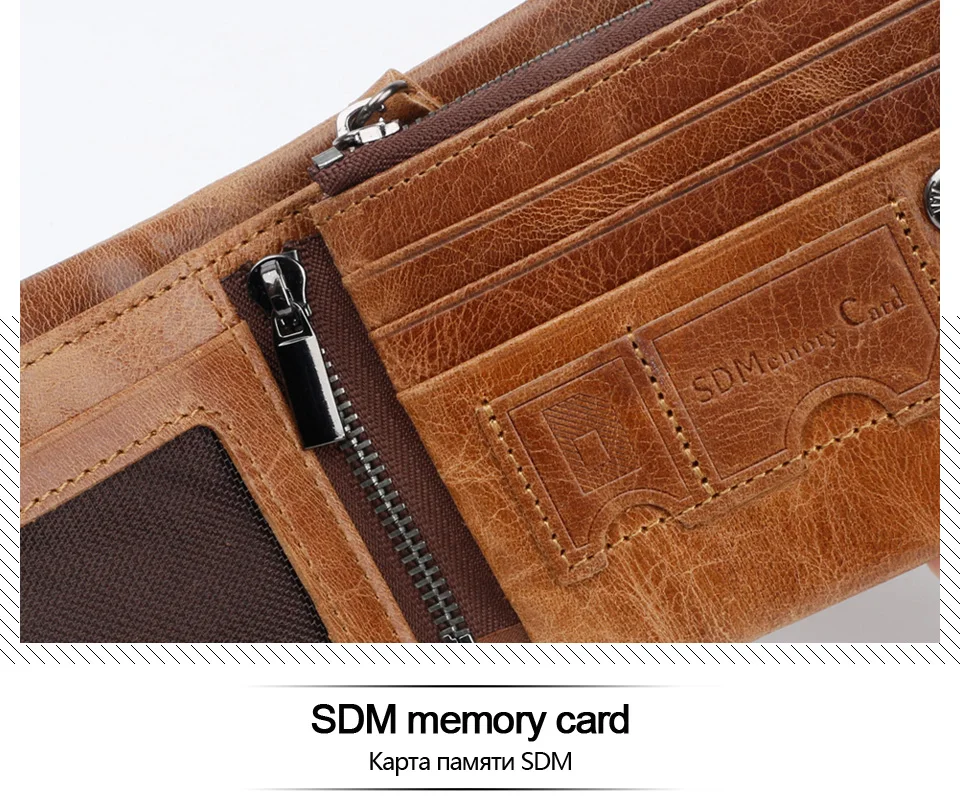 Модный мужской кошелек клатч из натуральной кожи брендовый Rfid кошелек винтажная молния для кармашка для монет и органайзер с застежкой