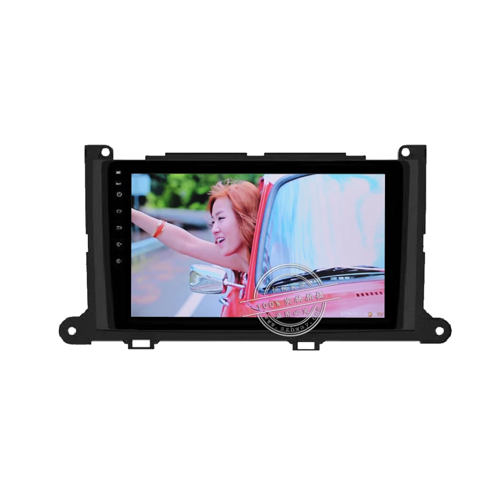 Best HACTIVOL With CANBUS 9" Quad core car radio for Toyota Sienna 2011-2013 android 7.0 car DVD player gps navi with 1G RAM 16G ROM 3