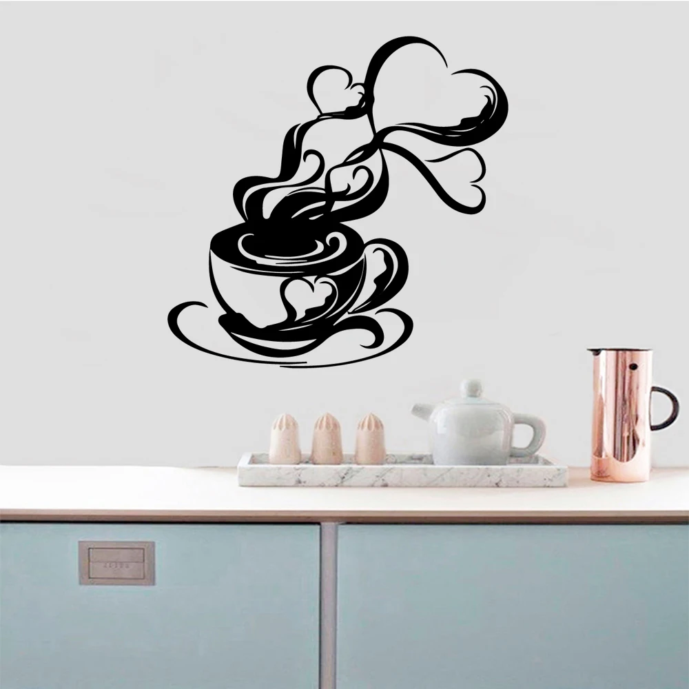 Classic Coffee Vinyl Self Adhesive Wallpaper vinyl Stickers Room Decoration