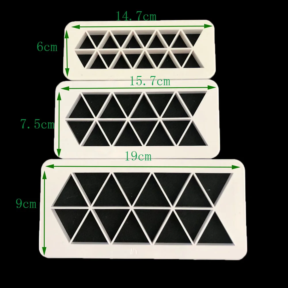 Aouke 3 шт. геометрическое печенье с мастикой форма для выпечки помадка форма помадка торт приборы для украшения выпечки