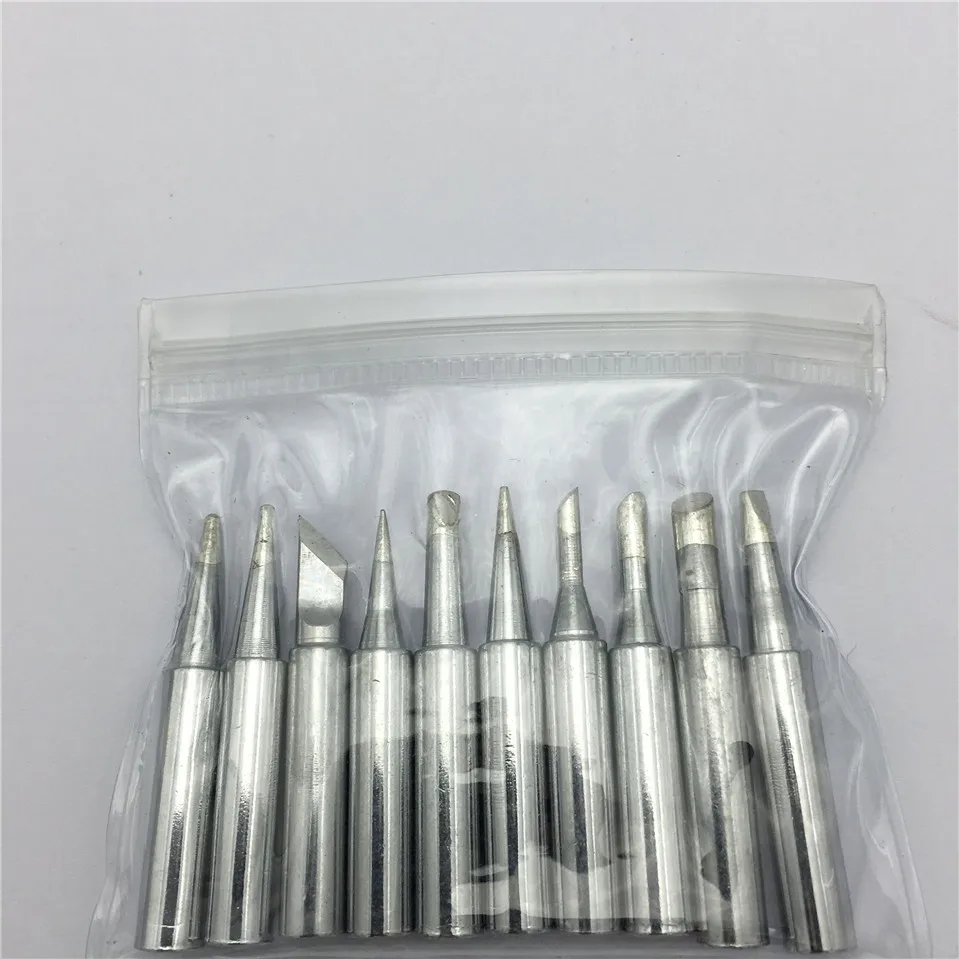 10 шт./лот бессвинцовый наконечник паяльника 900M-T Hakko 936/951/937 Saike 852d +/852d ++/909d паяльная