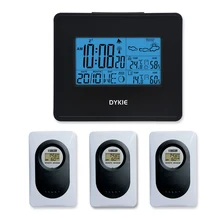 RCC Wireless Weather Station Digital Clock Weather Forecast Backlight Indoor Outdoor Temperature Humidity most 3 Sensors weather station temperature humidity wireless sensor indoor outdoor colorful lcd display weather forecast alarm clock