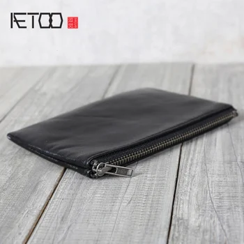 

AETOO Sheep Leather small wallet mini thin storage wallet