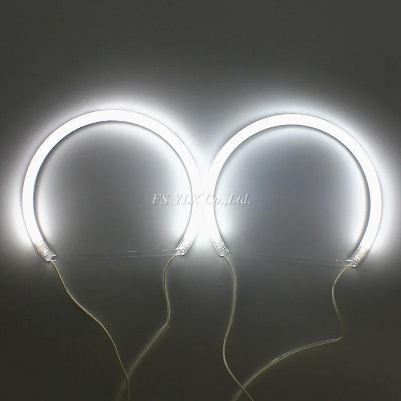 

146mm outer diamete Semi circle rings CCFL Halo Ring Headlight for BMW E46 non-projector CCFL Halo Ring Replacement