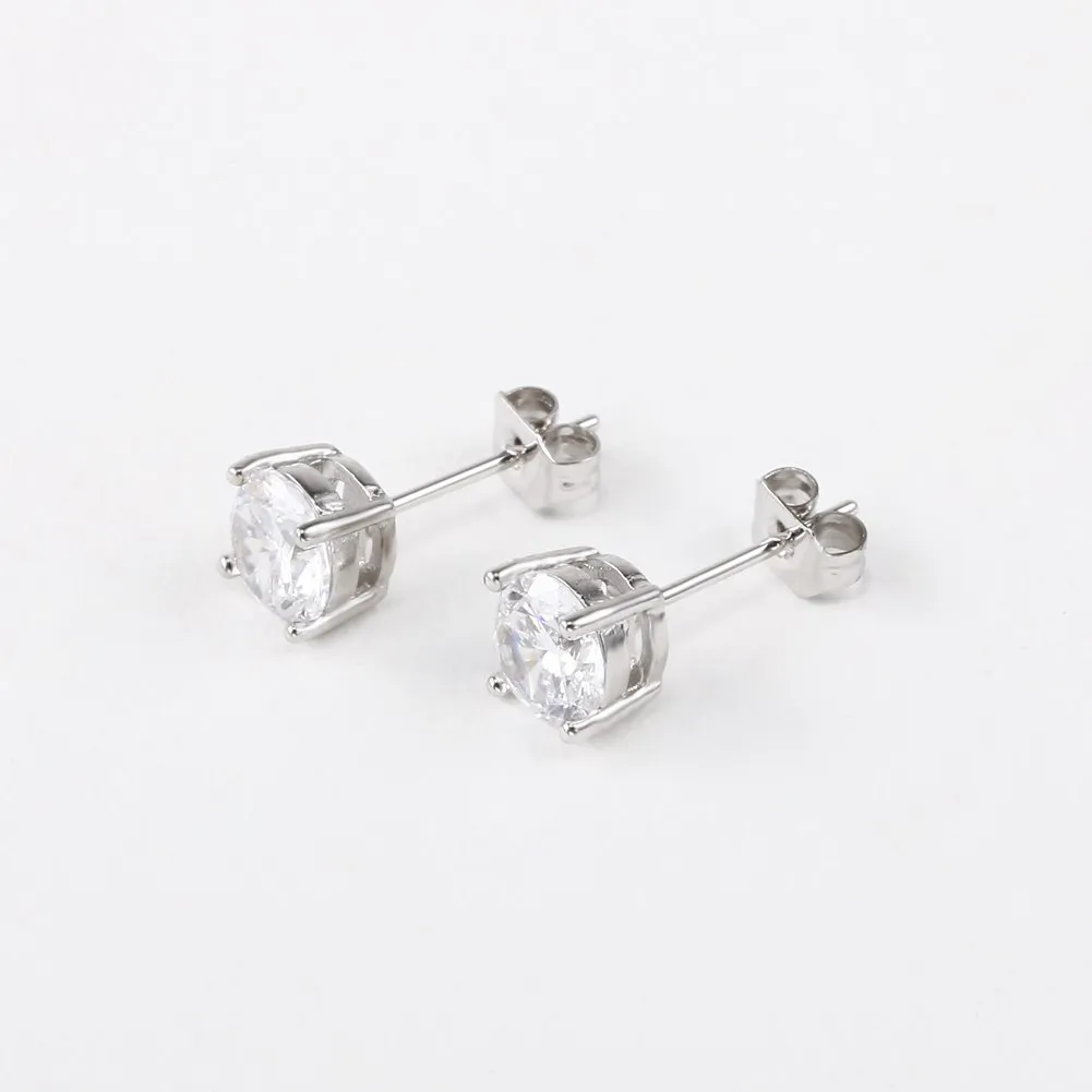 Ohrstecker заклепки pendientes купе белый фианит dames для подружек невесты de oro sevgiliye носком d