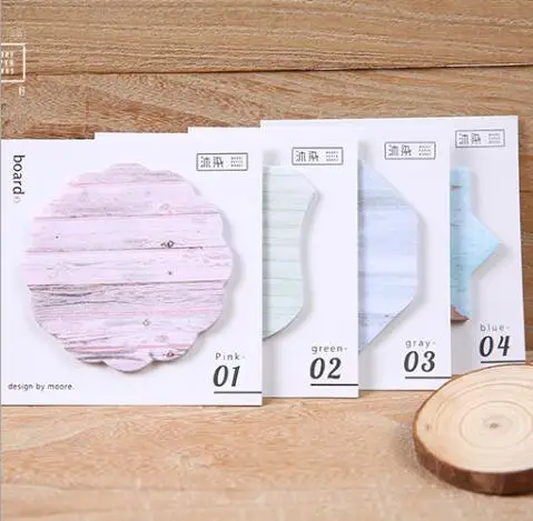 

Colorful Wooden Color Memo Notepad Notebook Memo Pad Self-Adhesive Sticky Notes Bookmark Promotional Gift Stationery