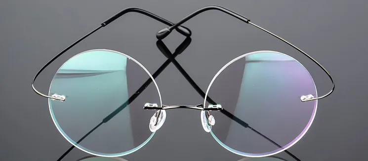 Модные титановые очки для чтения без оправы, ультра-светильник, женские очки для чтения без оправы из сплава, очки для дальнозоркости+ 1,00 до+ 4,00 - Цвет оправы: Серый