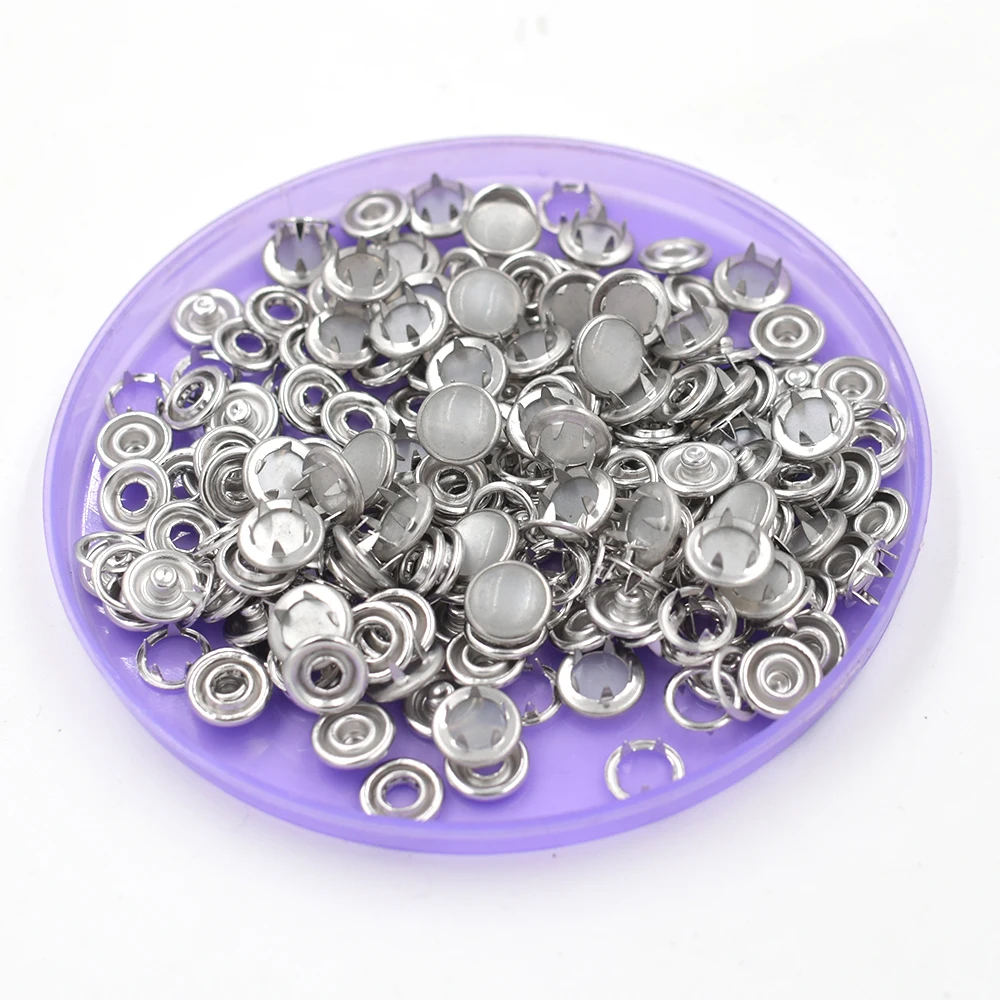 

50 sets/lot pearl Snaps Rivets ToolDie Ipomoea buckle Eyelets EU environmental buttons install machine Non-toxic copper material