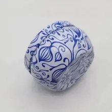 Торговля Европейская Милая декоративная Рождественская Роскошная уникальная маленькая круглая свеча подарочная металлическая Оловянная коробка